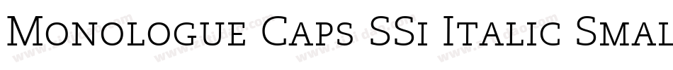 Monologue Caps SSi Italic Small Caps字体转换
